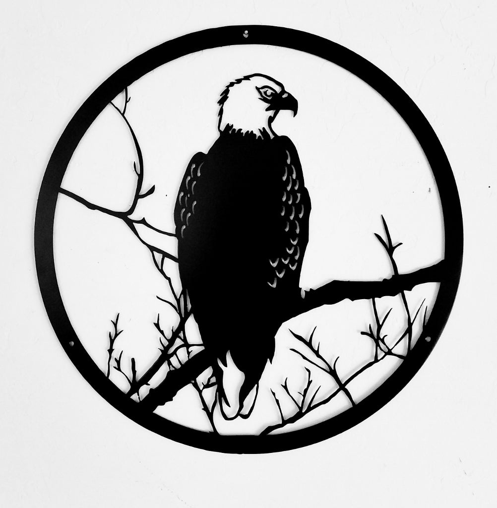 Eagle Wildlife Metal Art Scene Wildlife or Animal Wall Art Silhouettes –  HORSEFLY METAL WORKS LLC